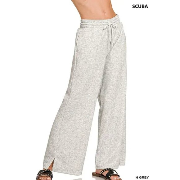 Pants - Scuba Flowy Drawstring Pants w/ Pockets